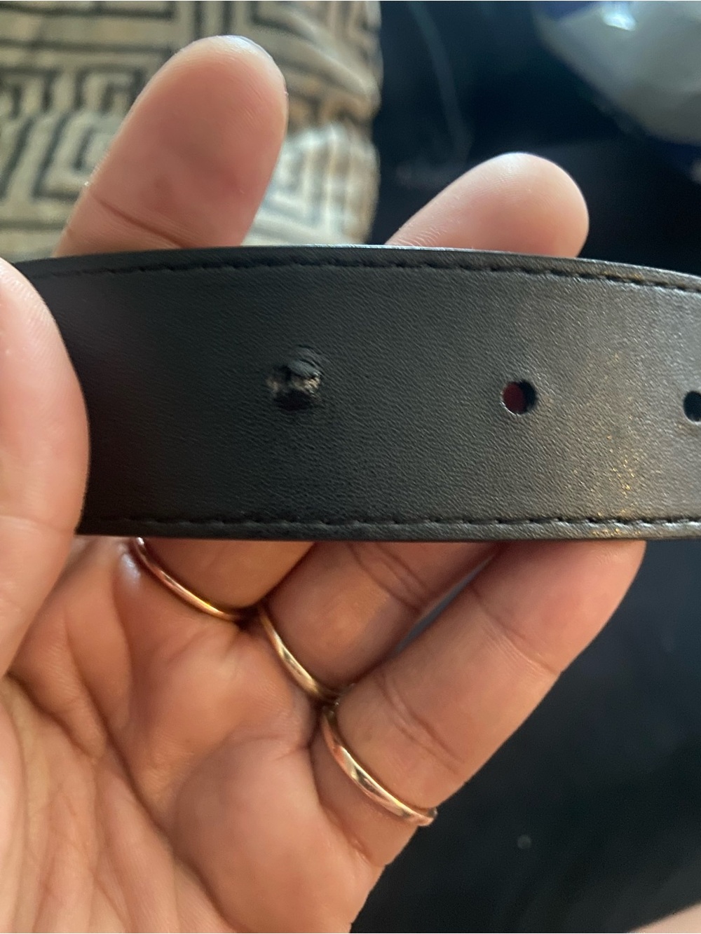 Men’s True Religion Men's Black Giddy Up Western Buckle Belt - Picture 5 of 6